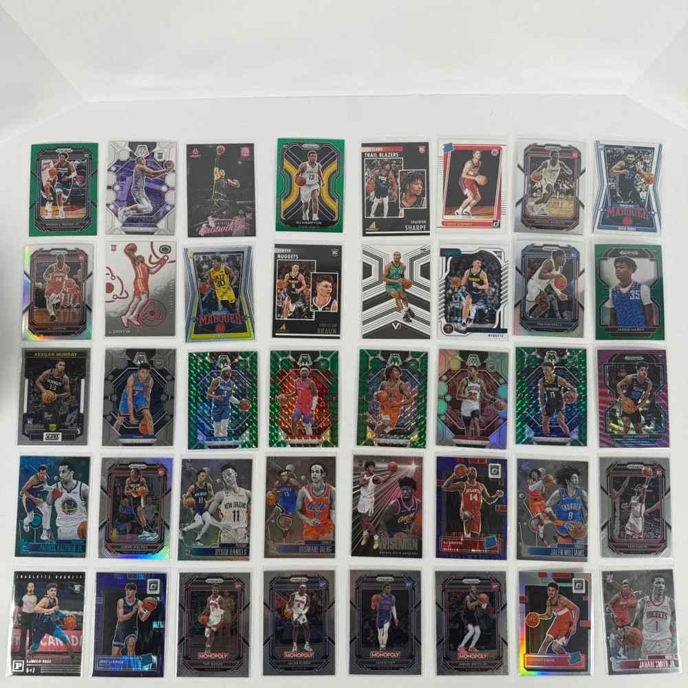 393 NBA Rookie Card Lot Panini Prizm Optic Select Mosaic Banchero Holmgren Smith